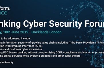 Transfom Finance - Banking Cyber Security Forum - Banner - 15.05.19