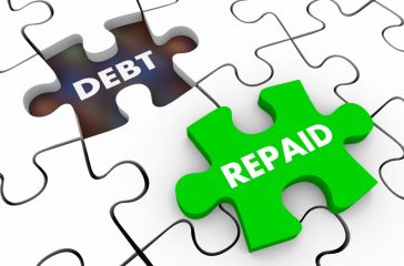Debt Repaid Get Out of Bankruptcy Credit Repayment 3d Illustration